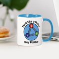 thumbnail image 3 of CafePress - Think Like A Proton Stay Positiv - 11 oz Ceramic Mug - Novelty Coffee Tea Cup, 3 of 4