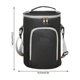 thumbnail image 2 of Bolso portátil bento para almuerzo, bolsa termo, diagonal, aislada, almacenamiento, para picnic, resistente al frío, bolsillo exterior, material impermeable, uso en oficina, bolsa de metal, 2 of 6