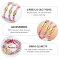thumbnail image 6 of MEIBUTYUP Hawaii Style Bracelets Soft Clay and Shell Durable 3Pcs, 6 of 8