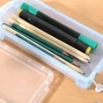 thumbnail image 4 of Large Capacity Pencil Box Plastic Pencil Box for Girls Crayon Storage Boys Pencil Box Supply Box Clear Pencil Case, 4 of 7