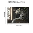 thumbnail image 3 of BCIIG Black And White Animal Print Vintage Cheetah Black And White Leopard Print Wall Art Wildlife Pictures Leopard Canvas Animal Portrait Prints Black And White  20x16in, 3 of 6