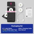 thumbnail image 2 of SUPVAN E11 Bluetooth Label Maker Machine with 4 Tapes, Support Keyboard & App with 40 Fonts and 450+ Icons, Rechargeable Inkless Labeler for Home, Kit, 2 of 9