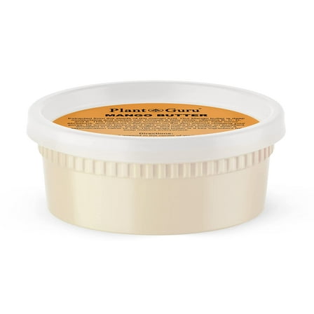 Raw Mango Butter 8 oz. - 100% Pure Natural Organic Unrefined - Great for Skin, Body and Hair Growth. DIY Soap Making, Body Butter, Lotions and Creams.