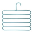 thumbnail image 2 of Sentmoon Clothing Drying Rack Multi-Functional 5-Layer Pants Hangers Non-Slip Multi-Layer Trouser Rack Multi-Functional Wardrobe 5-Layer Hanging Pants Hanger Scarf Rack Silk Scarf Tie Hanger, 2 of 2
