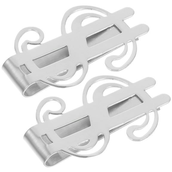 GETAJGHSD Portable Stainless Steel Money Clip Small Cash Clamp for Home Use 2Pcs
