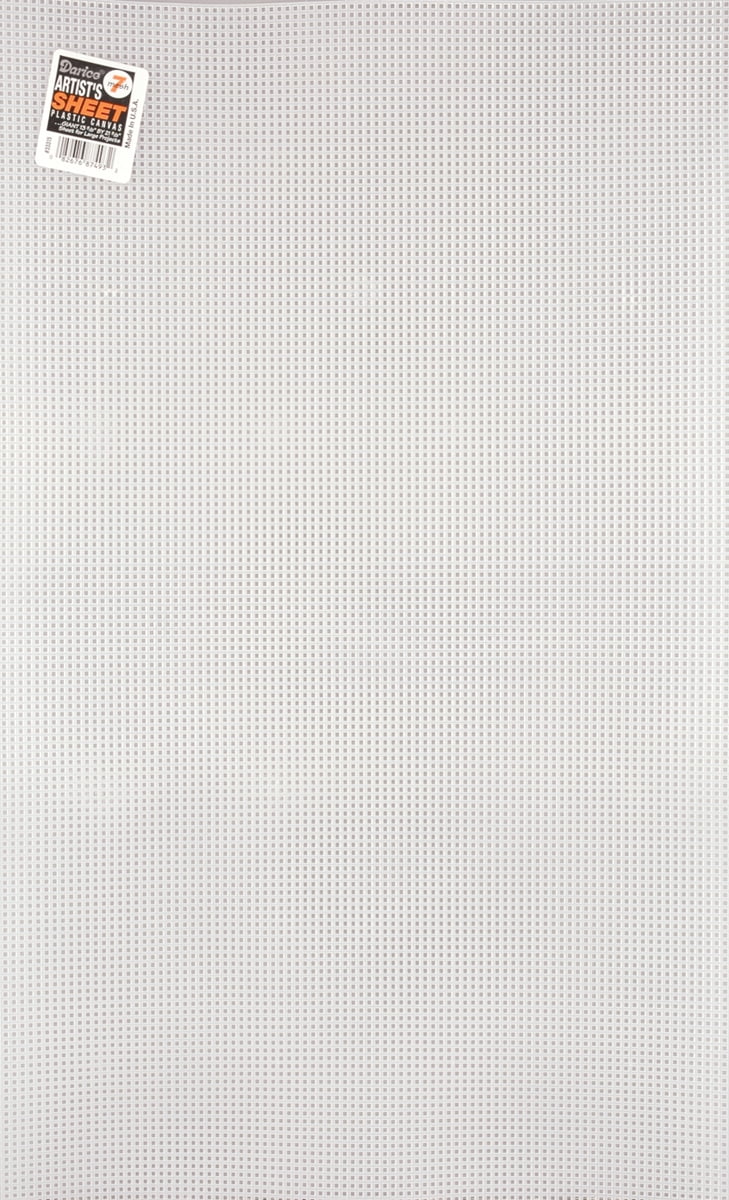 39500-2 3 Pack Darice Perforated Plastic Canvas 14 Count 8.5"X11" 2/Pkg-White 