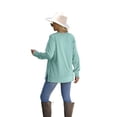 thumbnail image 5 of Ronuti Sweatshirt for Women Side Split Fall Fashion Long Sleeve Shirts Crewneck Tunic Tops, 5 of 8