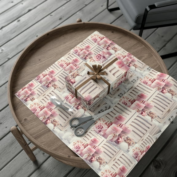 Gift Wrap Papers- Pink Christmas