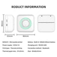 thumbnail image 3 of Portable Mini Thermal Printer 200 DPI Wireless Inkless Bluetooth Pocket Printer, 3 of 3