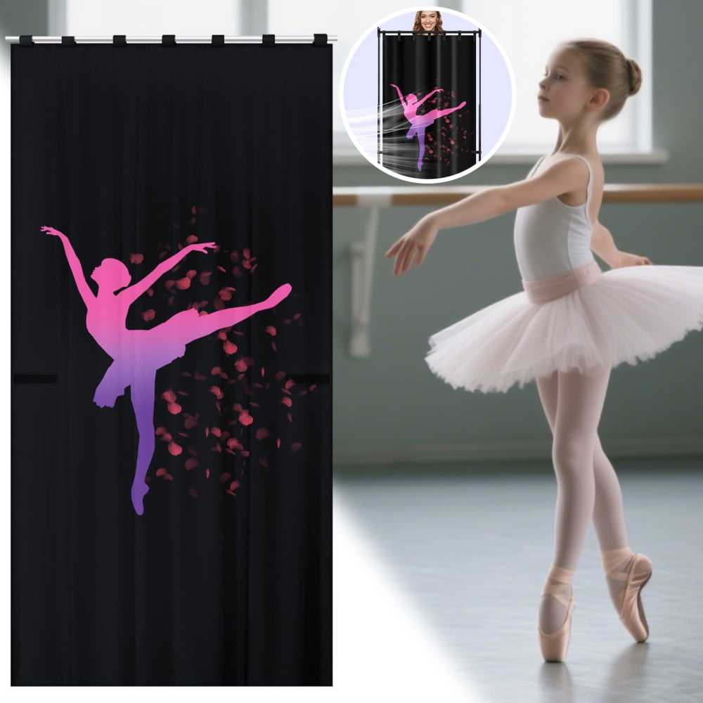 Ksruee Portable Dancer Changing Curtains Rehearsals Dance Screens 59x31.5 Inch Portable Backstage Dancer Changing Curtains Room for Training Competition Outdoor Camping wondeful