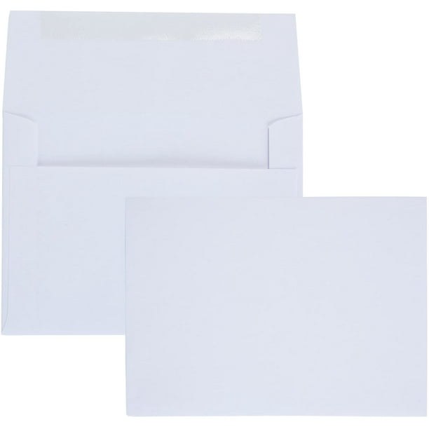 Enveloppes d'invitation Quality Park, 6, blanc, 4,75 x 6,5 pouces