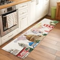 thumbnail image 3 of World Map Kitchen Runner Rug 2x6 Washable Runners for Hallway Non Slip Farmhouse Famous Building Tourism Bridge Large Area Rug Indoor Floor Carpet for Bathroom Laundry Entryway Bedroom Living Room, 3 of 8