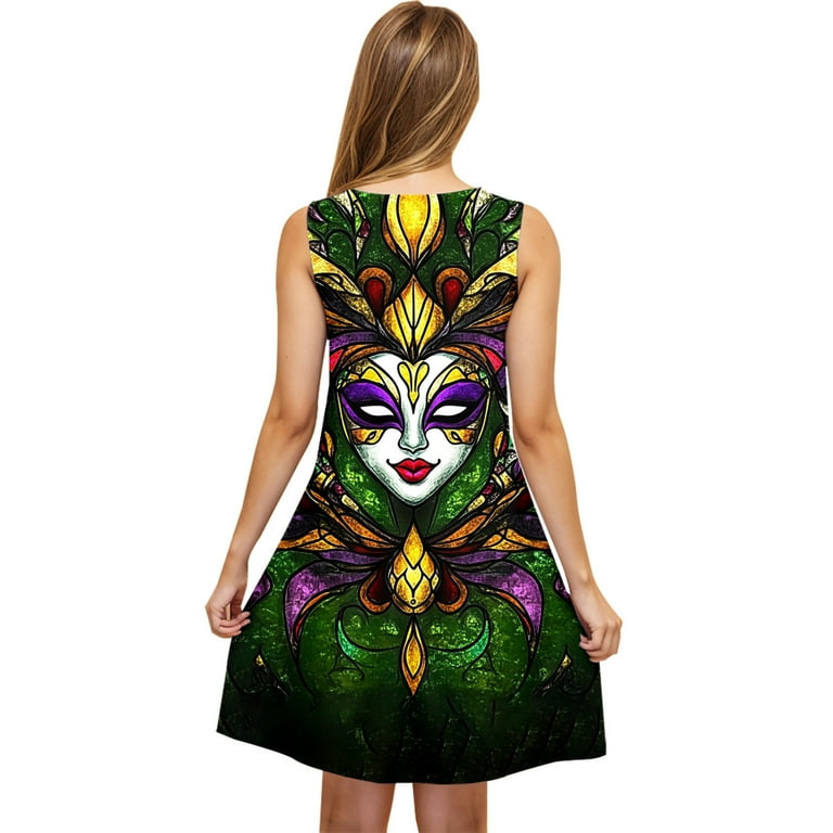 GNFQXSS Women's Printed Strap Mini Dress Pull On Stylish Festival Casual Wear Pattern Lightweight Flowy Style Green L - Walmart.com GNFQXSS Women's Printed Strap Mini Dress Pull On Stylish Festival Casual Wear Pattern Lightweight Flowy Style Green L - Walmart.com