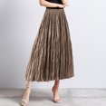 thumbnail image 2 of Sngxgn Skirts Basic Versatile Stretchy Ribbed Casual High Waist Mini Skirt(Khaki,One Size), 2 of 6