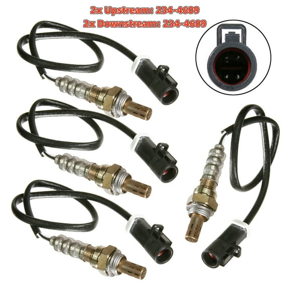 Maxfavor 4X O2 Oxygen Sensor Upstream & Downstream for Ford 1996-1999 Ford Taurus Mercury Sable 234-4609