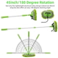 thumbnail image 5 of Carcarez Car Wash Brush Kit with 45" Aluminum Alloy Long Handle, 3 in 1 Car Cleaning Mop, Chenille Microfiber Mitt Set, Glass Scrubber Vehicle Cleaner Kit, Green, 5 of 6