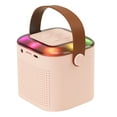 thumbnail image 3 of Karaoke Machine with 2 Wireless Microphone, Mini Portable Bluetooth Speaker with Colorful Lights for Kids and Adults, 3 of 8