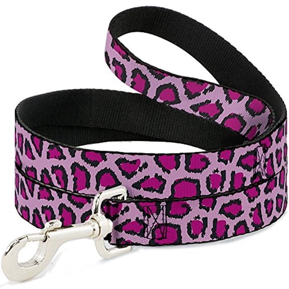 Buckle-Down DL-W31233 Leopard Close-Up Pink Dog Leash