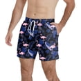 thumbnail image 6 of QDG Men's Quick Dry Swim Trunks Beach Board Shorts with Adjustable Drawstring Waist, 6 of 7