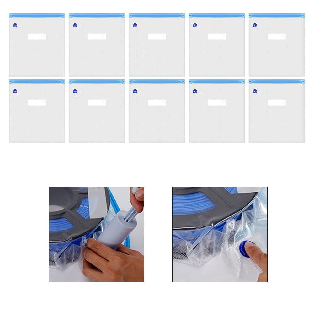 10/20pcs Vacuum Storage Bag For 3D Printing Filament Vacuum Sealing Bag PLA PETG Nylon Carbon Fiber 3Dprinter Filaments Storage