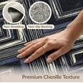 thumbnail image 6 of ODIKA 4'x6' Washable Area Rug Abstract Boho Panels Offset Geometric Motif Dining Farmhouse for Dorm Room, Small Living Stain Resistant Low Profile, Easy Care, 6 of 7