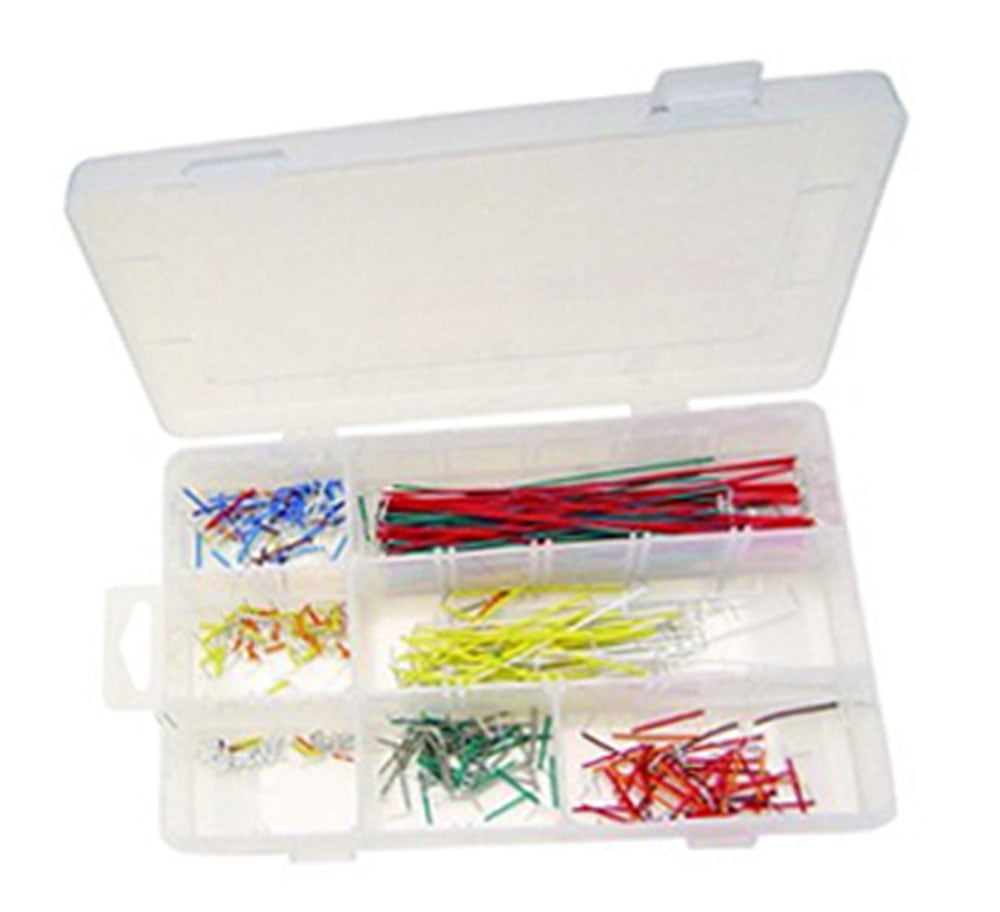TEKTRUM 350 PIECES PRE-FORMED SOLID MALE-TO-MALE BREADBOARD JUMPER WIRE KIT