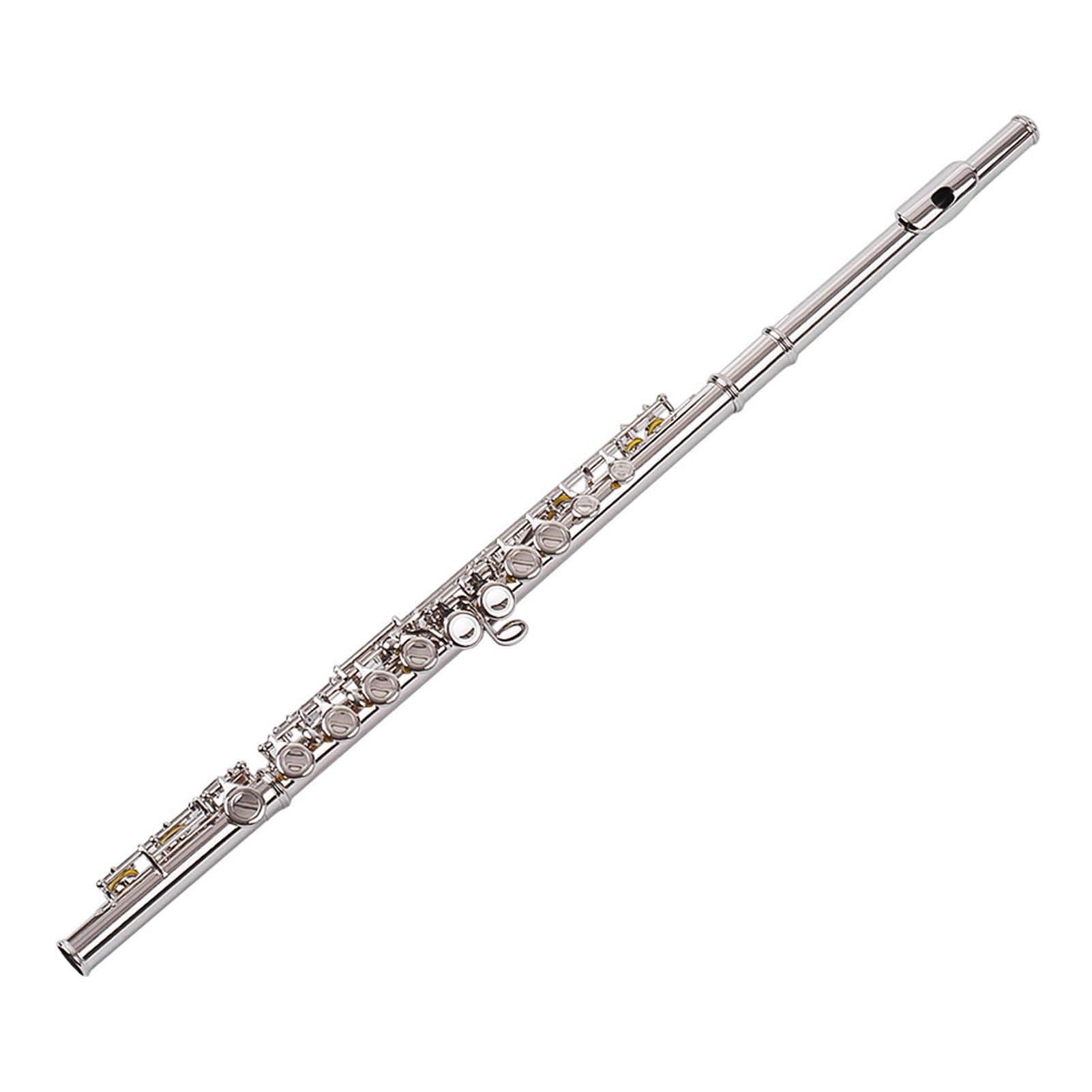 Geevorks Flute,16 Flute C Woodwind With Cloth With Cloth Rod Flutes Cupronickel Woodwind Cloth Rod Screwdriver Cupronickel Woodwind With Flute C Key Fesjoy