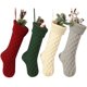 thumbnail image 1 of 4 piezas Cable Knit Calcetín de Navidad Decoraciones clásicas Regalo 1 Sincero Electrónica, 1 of 5