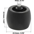 thumbnail image 4 of czcpp-Replacement Front Roller Wheel for Shark RV700_N RV720_N RV725_N RV750_N RV750NR01U RV751 RV752 RV753 RV761_NL RV761_NR RV761R01US RV763 RV765 RV772 RV850BRN RV850 RV851WV R85 S87 Robot Vacuum, 4 of 4