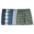 thumbnail image 3 of Fruit Of The Loom Men's Woven Tartan Exposed Waistband, Multipack , Size S-3XL, Assorted Colors, 3 of 5