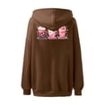 thumbnail image 3 of And Winter Fashion Ice Printed Women's Hooded Sweatshirt Without Pockets Hoodie for Women Long Hoodie Dresses for Women Sweatshirt Plain Womens Womens Long Hoodies Hoodie with Zip Zipper Hoodies Women, 3 of 4