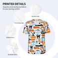 thumbnail image 3 of Zufioo Industrial Transportations Print Men's Baseball Short Sleeve, Moisture Wicking Button-Down Hip Hop Tee-Medium, 3 of 7