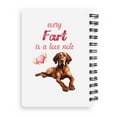 thumbnail image 2 of Every Fart is Love Note Vizsla Guilty Face Happy Valentine's Spiral Bound Journal Vizslas Dog Lover Gifts Idea 5x7in Spiral Notebook - 01016, 2 of 5