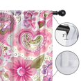 thumbnail image 4 of Blackout Kids Curtains,Pioneer Flower Floral Print Pattern Childrens Insulated Curtains Set Of 2,Bedroom Essentials,Toddler Room Decor 52"x63", 4 of 5