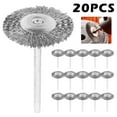 thumbnail image 3 of DEBGFS 20 Pcs Brosses en Fil d'Acier Inoxydable Roues de Polissage pour Outil Rotatif Dremel, 3 of 11