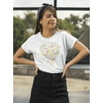 thumbnail image 2 of Flower Hot Air Balloon T-Shirt Women -Image by Shutterstock, Female Medium, 2 of 4