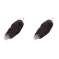 thumbnail image 1 of (2-Pack) Rinsvye Cute Fox Tail Keychain Vinyl Blanks Pendant Women Key Ring Large Acrylic Circle Blanks Holder Pompoms Key Chains, 1 of 3