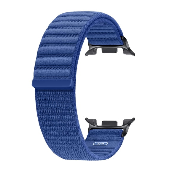 Correa para Samsung Galaxy Watch 8, tela de nailon, azul marino, S/M