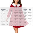 thumbnail image 3 of hotojiny Girl Long Sleeve Dress Lace Trim Collared Fall Clothes Knee Length Flowy A-Line Corduroy Dresses Children Clothes(Wine,2-3 Years), 3 of 9
