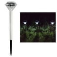 thumbnail image 1 of Lámpara solar de jardín, proyector de luz, luz de estante de acero inoxidable, proyector de diamantes, luz cálida/blanca, luz para valla, iluminación decorativa, lámpara solar de jardín,, 1 of 9