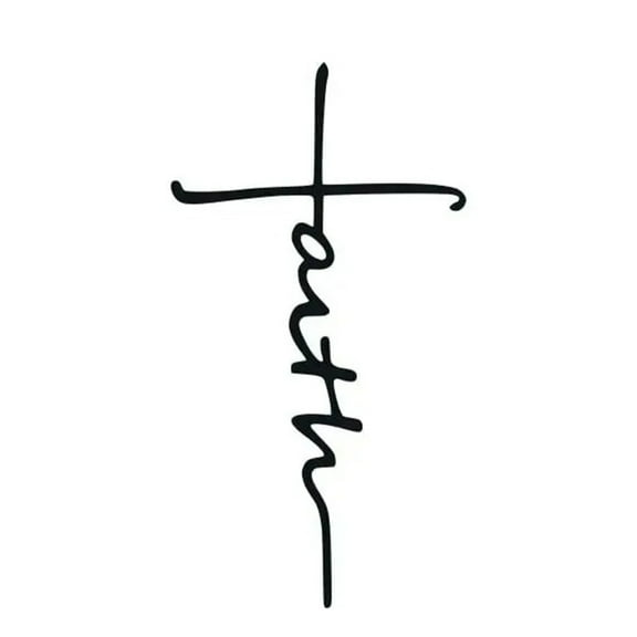 9in Metal Wall Art Cross Metal Wall Art - Black Home DecorationBedroom/Living Room/Home Decoration