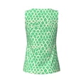 thumbnail image 5 of PAYOHTO Summer Tank Tops for Women Aquamarine Texture Workout Sleeveless Shirts, 5 of 8