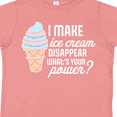 thumbnail image 4 of Inktastic I Make Ice Cream Disappear What's Your Power Boys or Girls Toddler T-Shirt, 4 of 5