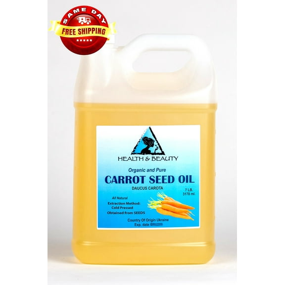 Carrot Seed Oil Organic Carrier Cold Pressed Premium Fresh 100% Pure 7 Lb