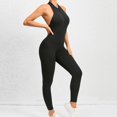 thumbnail image 7 of Women's Crisscross Backless Sports Romper Long Sleeve Yoga Jumpsuit L-XL, 7 of 7