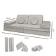 thumbnail image 3 of Dundy Plus Sillón de Actividades Modular Infantil, Sofá de Piso para Niños y Adultos, Juego para Niños y Bebés con 8 Piezas. (Gris), 3 of 6