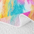 thumbnail image 5 of Homewish Rainbow Tie Dye Twin Quilt Set For Girls,Watercolor Art Twin Coverlet Set,2 Pieces, 5 of 7