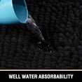 thumbnail image 5 of Alfombrillas de baño para baño, antideslizantes, de lujo, de chenilla, para baño, 47 x 17, extrasuaves y absorbentes, lavables, secas, de felpa, para baño, bañera, gris y negro, 20 x 32 pulgadas y 17 x 24 pulgadas, 5 of 5