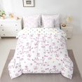 thumbnail image 2 of Feelyou Child Kawaii Dog Twin Bedding Sets 7-Piece, Flower Floral Plant Bedding Comforter Set, Cartoon Dalmatian Animal Reversible Sheet Sets, Microfiber Bedroom Decor, 2 of 8