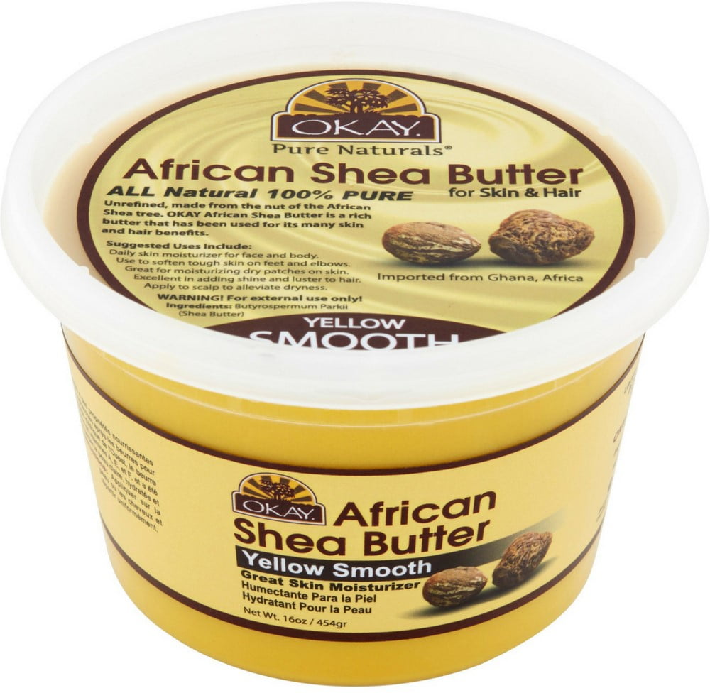 Okay Pure Naturals Shea Butter Yellow Smooth, 16 oz